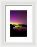 Northern Lights Over Emerald Bay - Framed Print