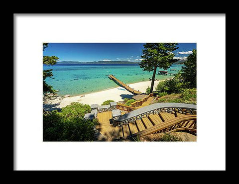 36 Million Dollar Lake Tahoe View - Framed Print