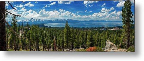 A Heavenly View By Brad Scott - Metal Print-Lake Tahoe Prints