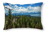 A Heavenly View By Brad Scott - Throw Pillow-Lake Tahoe Prints