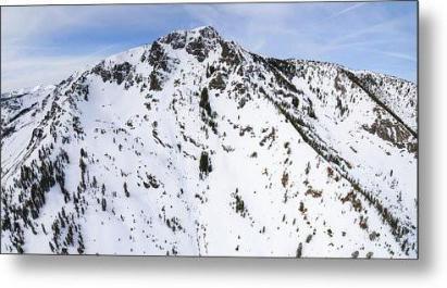 Aerial View Of Mount Tallac, Lake Tahoe - Metal Print-Lake Tahoe Prints
