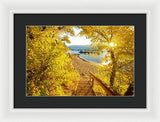 Autumn Steps - Lake Tahoe - Framed Print