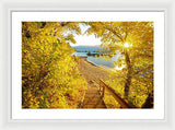 Autumn Steps - Lake Tahoe - Framed Print