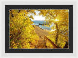 Autumn Steps - Lake Tahoe - Framed Print