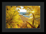 Autumn Steps - Lake Tahoe - Framed Print