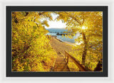 Autumn Steps - Lake Tahoe - Framed Print