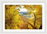 Autumn Steps - Lake Tahoe - Framed Print