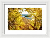 Autumn Steps - Lake Tahoe - Framed Print
