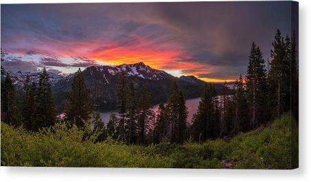 Blinding Light by Brad Scott - Canvas Print-14.000" x 6.875"-Lake Tahoe Prints