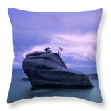 Bonsai Rock Blues By Brad Scott - Throw Pillow-Lake Tahoe Prints