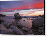 Bonsai Rock On Fire - Canvas Print-10.000" x 6.625"-Lake Tahoe Prints