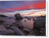 Bonsai Rock On Fire - Canvas Print-10.000" x 6.625"-Lake Tahoe Prints