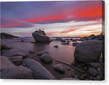 Bonsai Rock On Fire - Canvas Print-10.000" x 6.625"-Lake Tahoe Prints