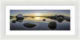 Bonsai Rock Sunset - Framed Print