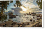Bonsai Rock Through The Trees By Brad Scott - Canvas Print-12.000" x 6.625"-Lake Tahoe Prints