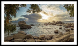 Bonsai Rock Through The Trees By Brad Scott - Framed Print