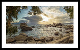 Bonsai Rock Through The Trees By Brad Scott - Framed Print