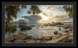 Bonsai Rock Through The Trees By Brad Scott - Framed Print