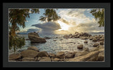Bonsai Rock Through The Trees By Brad Scott - Framed Print