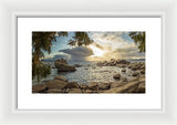 Bonsai Rock Through The Trees By Brad Scott - Framed Print