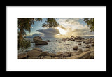 Bonsai Rock Through The Trees By Brad Scott - Framed Print