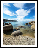 Crystal Waters - Sand Harbor Lake Tahoe - Framed Print