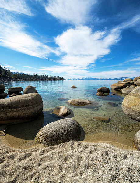 Crystal Waters - Sand Harbor Lake Tahoe - Art Print
