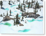 Desolation Blue Ice - Canvas Print-10.000" x 6.625"-Lake Tahoe Prints