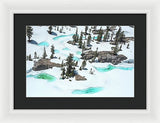 Desolation Blue Ice - Framed Print