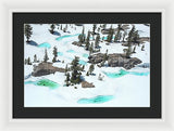 Desolation Blue Ice - Framed Print