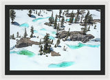 Desolation Blue Ice - Framed Print