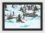 Desolation Blue Ice - Framed Print