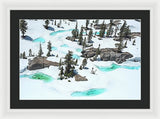 Desolation Blue Ice - Framed Print