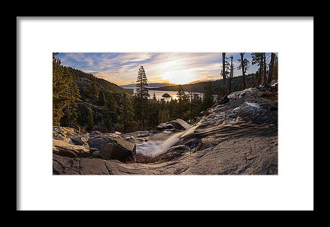 Eagle Falls Morning Glow By Brad Scott - Framed Print