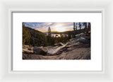 Eagle Falls Morning Glow By Brad Scott - Framed Print