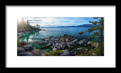 East Shore Aquas by Brad Scott - Framed Print