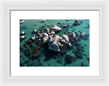 East Shore Boulders - Framed Print