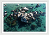 East Shore Boulders - Framed Print