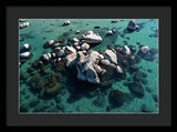 East Shore Boulders - Framed Print