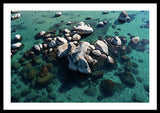 East Shore Boulders - Framed Print