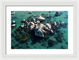 East Shore Boulders - Framed Print