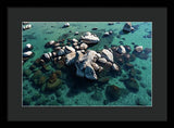 East Shore Boulders - Framed Print