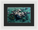 East Shore Boulders - Framed Print