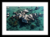 East Shore Boulders - Framed Print