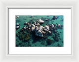 East Shore Boulders - Framed Print