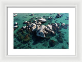 East Shore Boulders - Framed Print