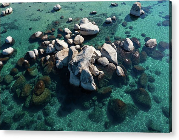 East Shore Boulders - Acrylic Print