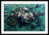 East Shore Boulders - Framed Print