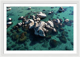 East Shore Boulders - Framed Print
