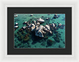 East Shore Boulders - Framed Print